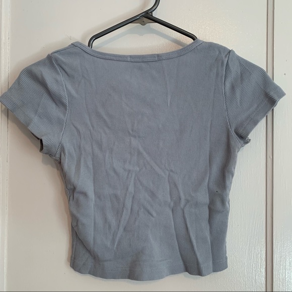 Blue button down tee - Picture 2 of 2